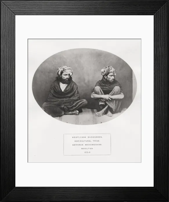 Framed Print : People of India, portaits of Indian tribes and races Framed Print : People of India, portaits of Indian tribes and races