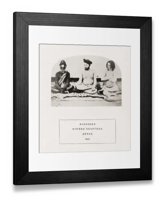 Framed Print : People of India, portaits of Indian tribes and races Framed Print : People of India, portaits of Indian tribes and races