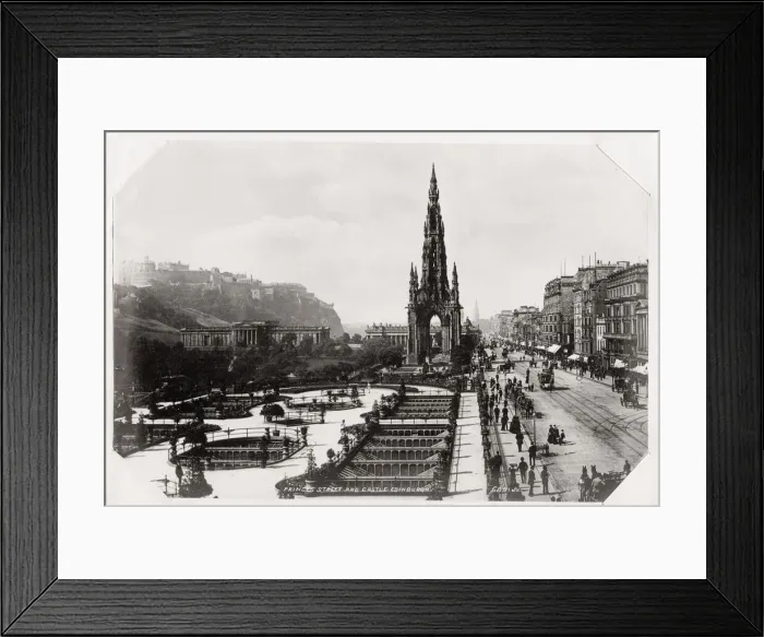 Framed Print : Princes Street and castle, Edinburgh, Scotland Framed Print : Princes Street and castle, Edinburgh, Scotland