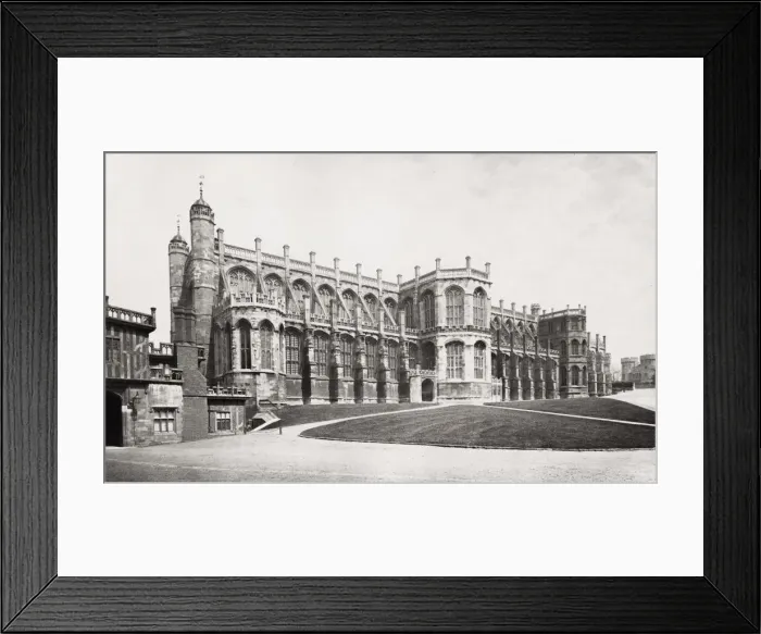 Framed Print : South front of St. Georges Chapel, Windsor Framed Print : South front of St. Georges Chapel, Windsor