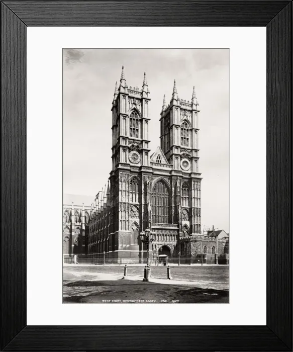 Framed Print : West front, Westminster Abbey, London Framed Print : West front, Westminster Abbey, London