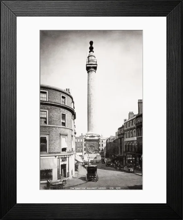 Framed Print : The Great Fire monument, London Framed Print : The Great Fire monument, London