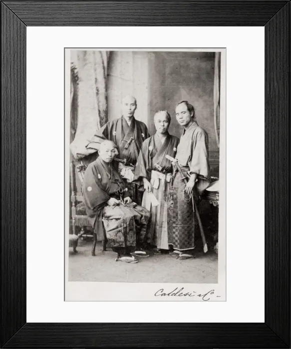 Framed Print : Japanese embassy, ambassadors, to the UK 1862 Framed Print : Japanese embassy, ambassadors, to the UK 1862