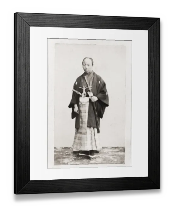Framed Print : Sakutaro Fukuda, Japanese diplomat, Europe, 1862 Framed Print : Sakutaro Fukuda, Japanese diplomat, Europe, 1862