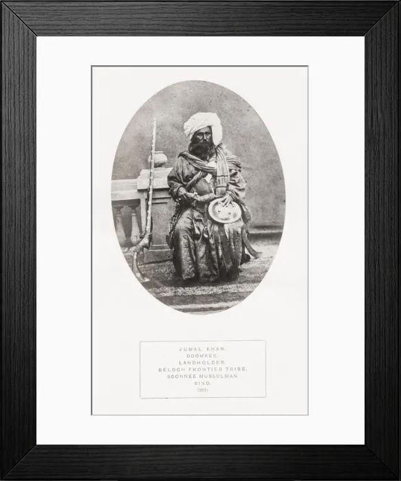 Framed Print : People of India, portaits of Indian tribes and races Framed Print : People of India, portaits of Indian tribes and races