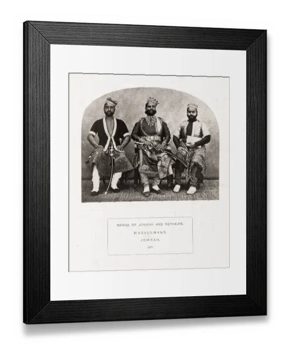 Framed Print : People of India, portaits of Indian tribes and races Framed Print : People of India, portaits of Indian tribes and races