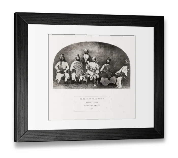 Framed Print : People of India, portaits of Indian tribes and races Framed Print : People of India, portaits of Indian tribes and races
