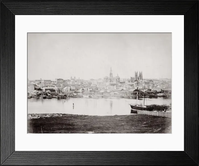 Framed Print : Harbour, shore, waterfront, Sydney, Australia Framed Print : Harbour, shore, waterfront, Sydney, Australia