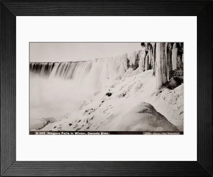 Framed Print : Niagara Falls in winter, frozen. Isaiah Taber studio Framed Print : Niagara Falls in winter, frozen. Isaiah Taber studio