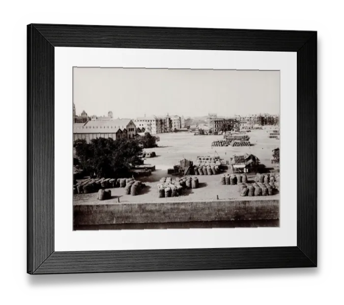 Framed Print : Cotton Green from Grants Buildings, Bombay, Mumbai, India Framed Print : Cotton Green from Grants Buildings, Bombay, Mumbai, India
