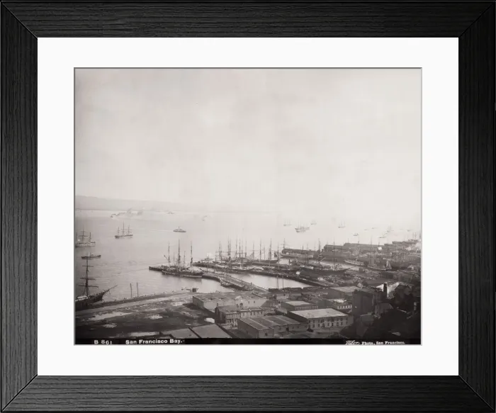 Framed Print : View of the docks, San Francisco Bay, California, USA Framed Print : View of the docks, San Francisco Bay, California, USA