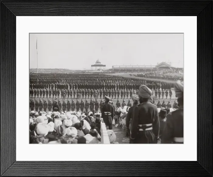 Framed Print : Delhi Durbar, probably 1911, main parade Framed Print : Delhi Durbar, probably 1911, main parade