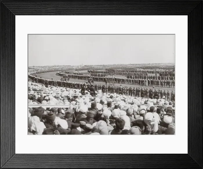 Framed Print : Delhi Durbar, probably 1911, main parade Framed Print : Delhi Durbar, probably 1911, main parade