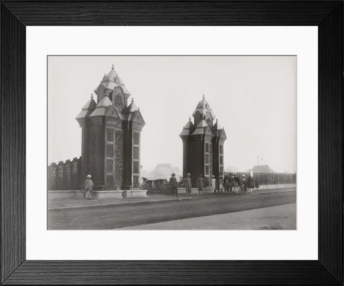 Framed Print : Delhi Durbar, probably 1911, camp entrance Framed Print : Delhi Durbar, probably 1911, camp entrance