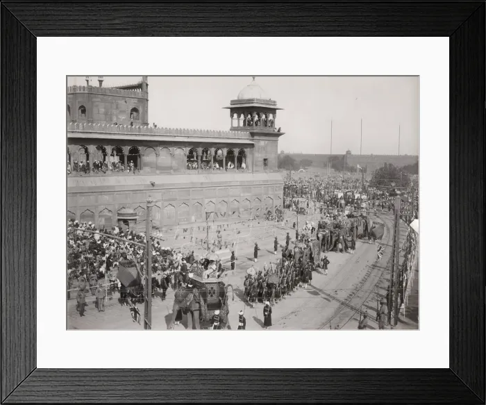 Framed Print : Delhi Durbar, probably 1911, Elephants in procession Framed Print : Delhi Durbar, probably 1911, Elephants in procession