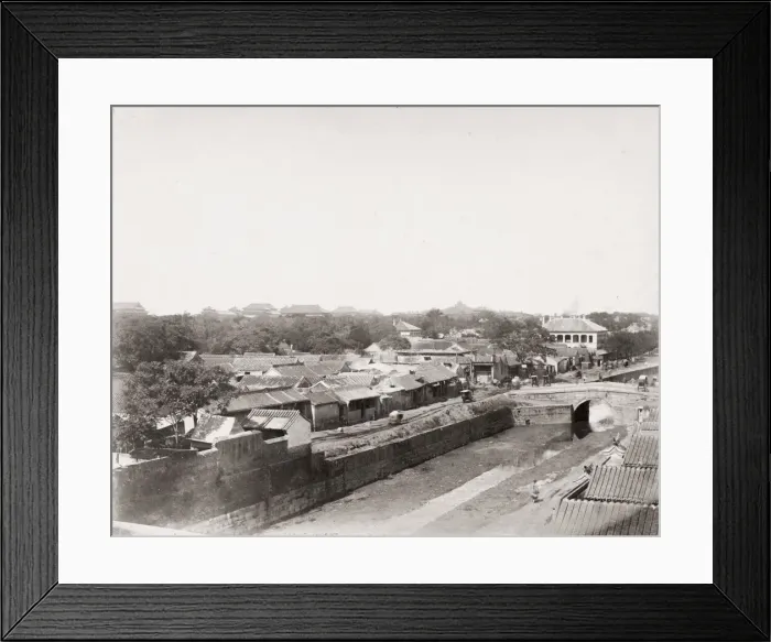 Framed Print : View from the city wall, Peking, Beijing, China Framed Print : View from the city wall, Peking, Beijing, China