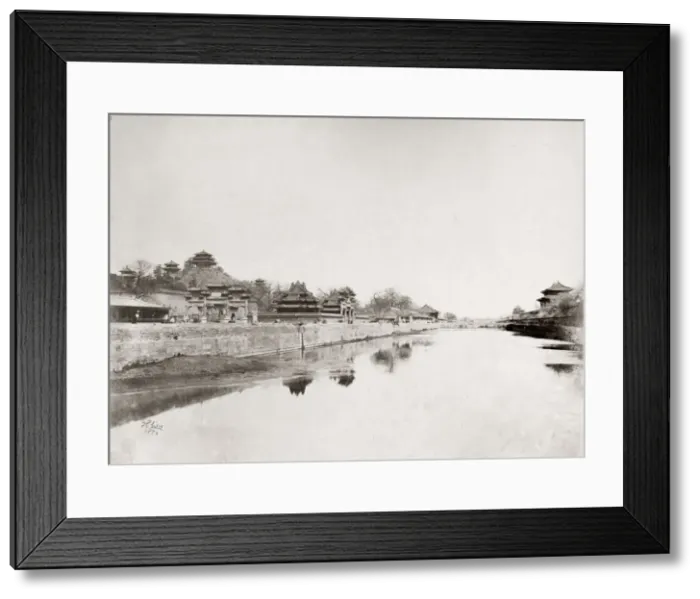 Framed Print : Moat of the Imperial City, Peking, Bejing, China Framed Print : Moat of the Imperial City, Peking, Bejing, China