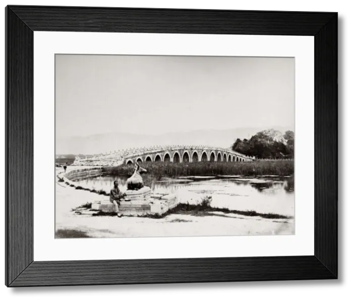 Framed Print : Marble Bridge, Summer Palace, Peking, Beijing, China Framed Print : Marble Bridge, Summer Palace, Peking, Beijing, China