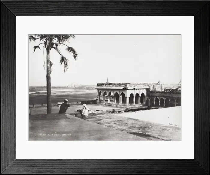 Framed Print : The Fort Agra, with the Taj Mahal in the distance Framed Print : The Fort Agra, with the Taj Mahal in the distance