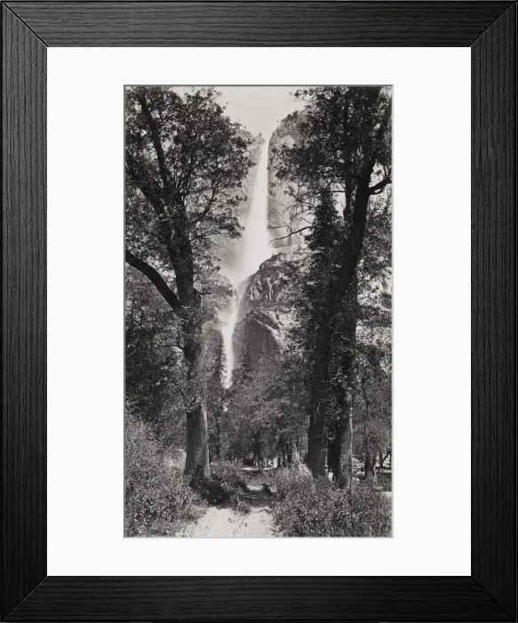 Framed Print : Yosemite Falls, waterfall. George Fiske photograph Framed Print : Yosemite Falls, waterfall. George Fiske photograph