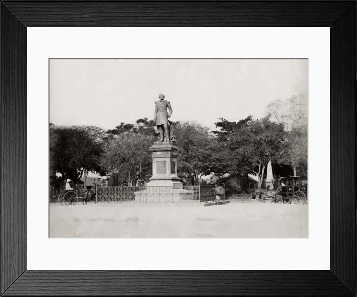 Framed Print : Admiral Rigault de Genouilly statue, Saigon Framed Print : Admiral Rigault de Genouilly statue, Saigon
