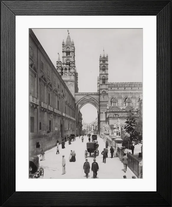 Framed Print : Via Boello Mtteo and cathedral, Palermo, Sicily, Italy Framed Print : Via Boello Mtteo and cathedral, Palermo, Sicily, Italy