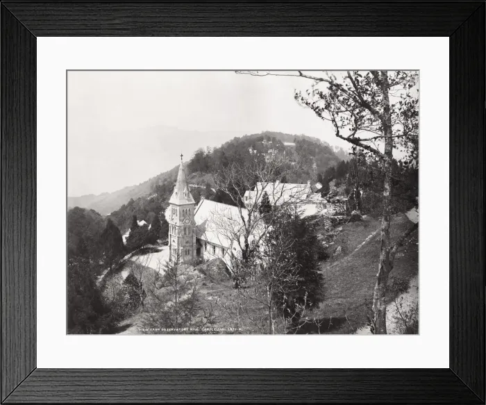 Framed Print : View of the church from Observatory Hill, Darjeeling, India Framed Print : View of the church from Observatory Hill, Darjeeling, India