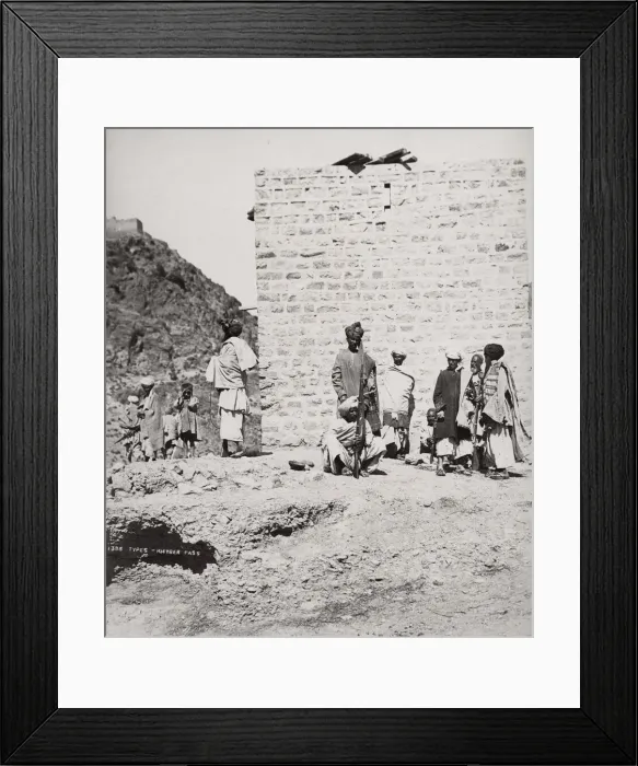 Framed Print : tribal group, Khyber Pass, India, North West Frontier, Pakistan Framed Print : tribal group, Khyber Pass, India, North West Frontier, Pakistan