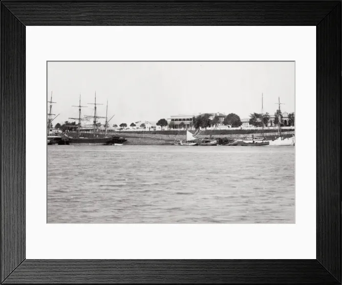 Framed Print : Wharves, dock at Rockhampton, Queensland, Australia Framed Print : Wharves, dock at Rockhampton, Queensland, Australia