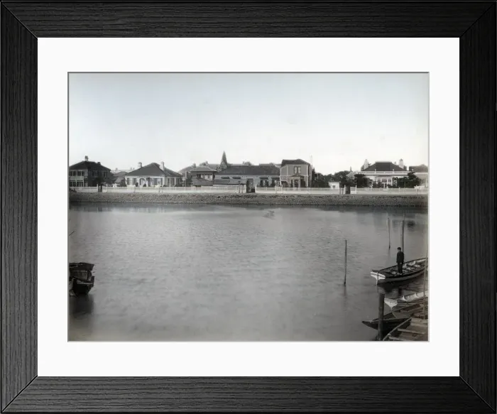 Framed Print : Tsukiji, Tokyo Japan, c. 1880 s Framed Print : Tsukiji, Tokyo Japan, c. 1880 s