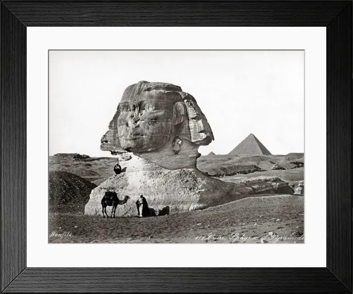 Framed Print : The Sphinx, Egypt, c. 1890 s Framed Print : The Sphinx, Egypt, c. 1890 s