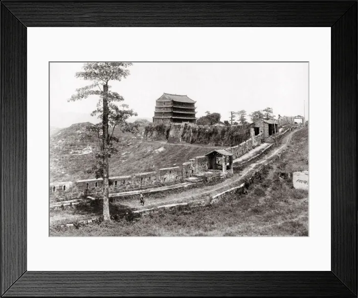 Framed Print : Five storied pagoda Canton (Guangzhou) China, c. 1880 s Framed Print : Five storied pagoda Canton (Guangzhou) China, c. 1880 s