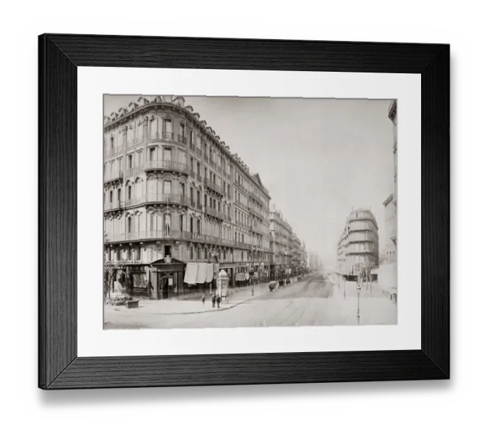 Framed Print : Rue de Noailles, Marseille, France, c. 1890 Framed Print : Rue de Noailles, Marseille, France, c. 1890