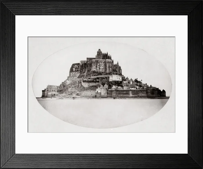 Framed Print : Mont St Michel, France, c. 1870 s Framed Print : Mont St Michel, France, c. 1870 s