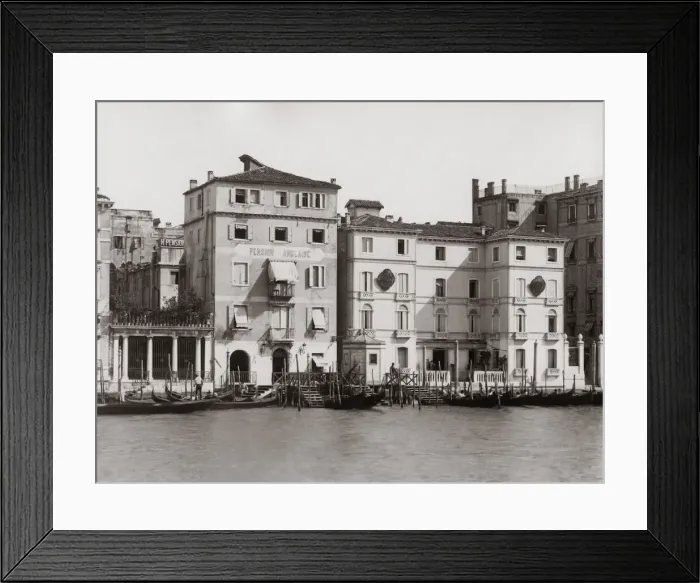 Framed Print : Pension Anglais Venice, Italy c. 1880 s Framed Print : Pension Anglais Venice, Italy c. 1880 s