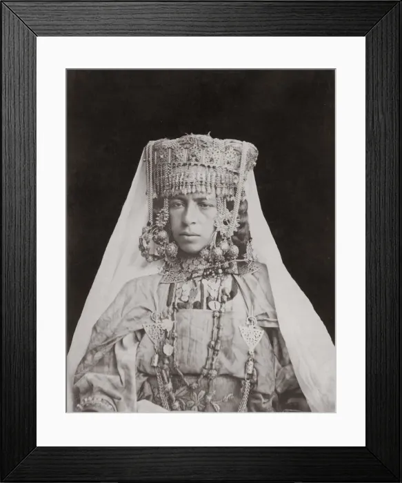 Framed Print : Ouled Nail woman, Algeria, c. 1890 s Framed Print : Ouled Nail woman, Algeria, c. 1890 s