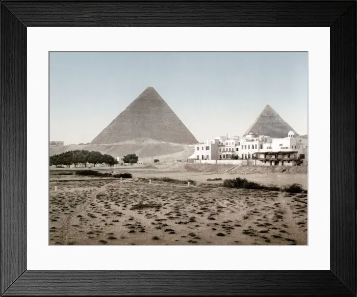 Framed Print : Egypt - the pyramids at Gizeh Giza Framed Print : Egypt - the pyramids at Gizeh Giza