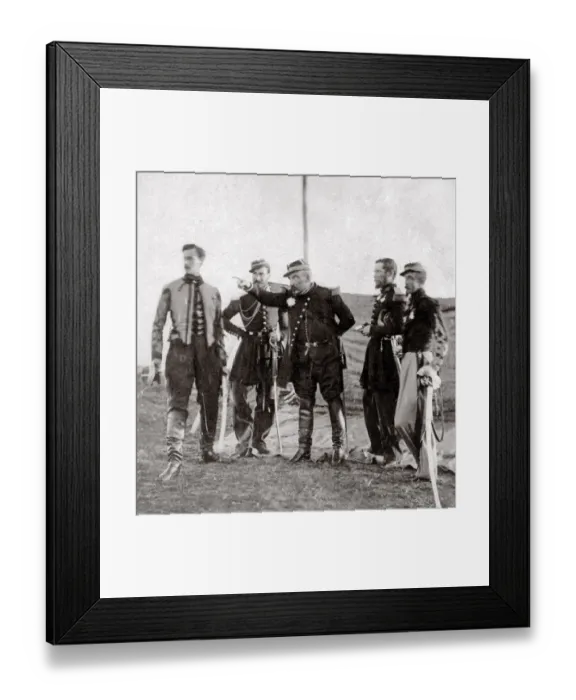 Framed Print : c. 1855 Crimea Crimean War (Roger Fenton) - General Bosquet and staff Framed Print : c. 1855 Crimea Crimean War (Roger Fenton) - General Bosquet and staff