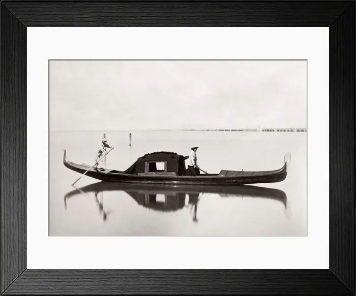 Framed Print : c. 1890 Italy Venice Venezia, gondola Framed Print : c. 1890 Italy Venice Venezia, gondola