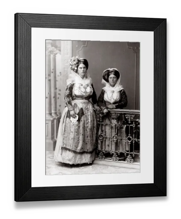 Framed Print : c. 1890s Greece Corfu - style of Greek clothes Framed Print : c. 1890s Greece Corfu - style of Greek clothes