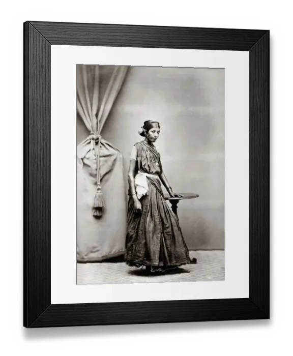 Framed Print : c. 1870s South East Asia - image of a Hindu woman Framed Print : c. 1870s South East Asia - image of a Hindu woman