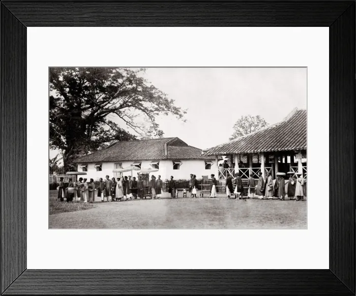 Framed Print : c. 1870s Indochina (Vietnam Laos Cambodia) wedding procession Framed Print : c. 1870s Indochina (Vietnam Laos Cambodia) wedding procession