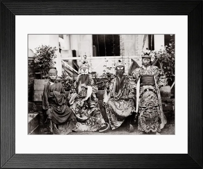 Framed Print : c. 1870s Indochina (Cambodia or Vietnam) actors Framed Print : c. 1870s Indochina (Cambodia or Vietnam) actors