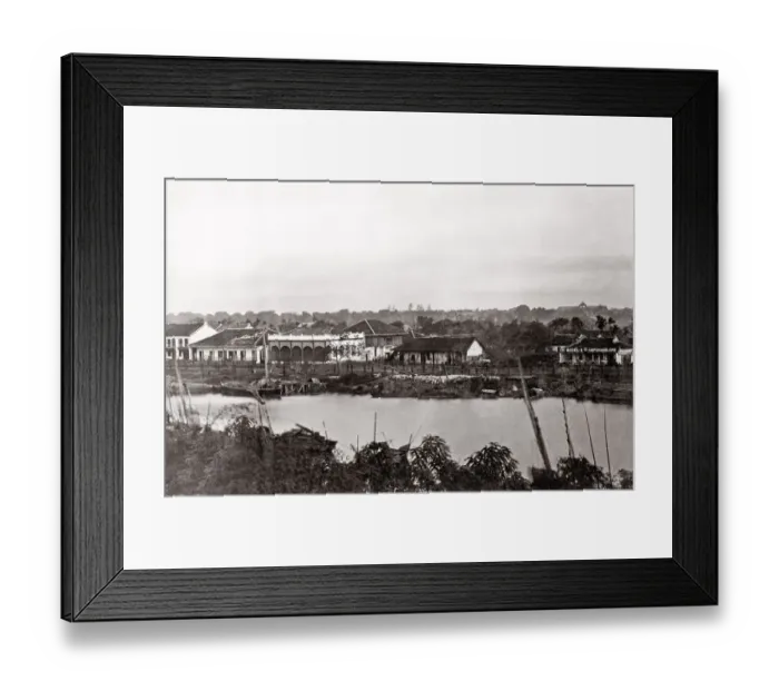 Framed Print : c. 1870s Indo-China Vietnam harbour Saigon Ho Chi Minh City Framed Print : c. 1870s Indo-China Vietnam harbour Saigon Ho Chi Minh City
