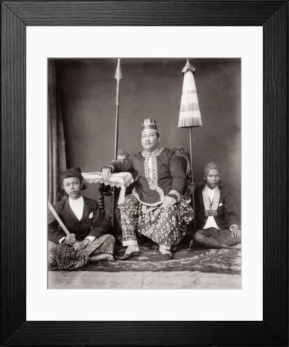 Framed Print : c. 1880s South East Asia captioned The Regent of Subang Framed Print : c. 1880s South East Asia captioned The Regent of Subang