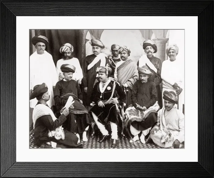 Framed Print : c. 1880s India - Maharajah of Gwalior Framed Print : c. 1880s India - Maharajah of Gwalior