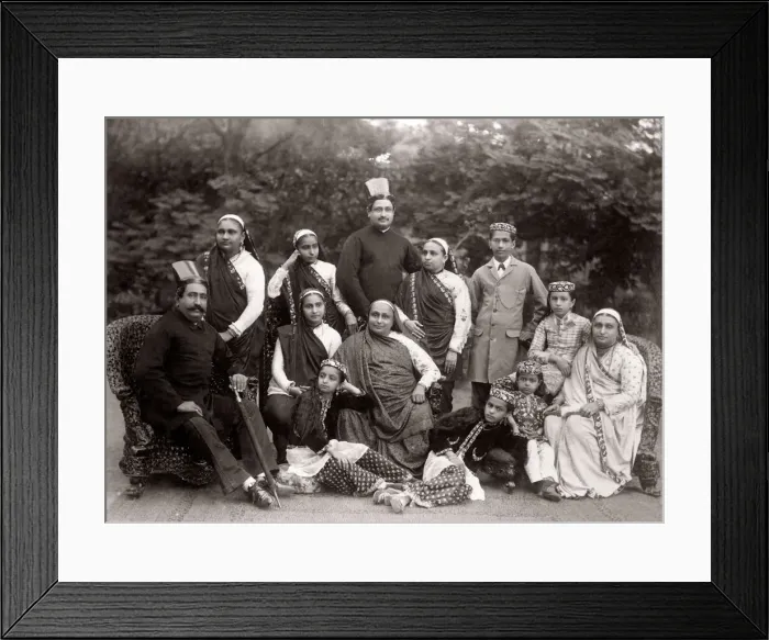 Framed Print : c. 1880s India - Parsi, Parsee group Framed Print : c. 1880s India - Parsi, Parsee group