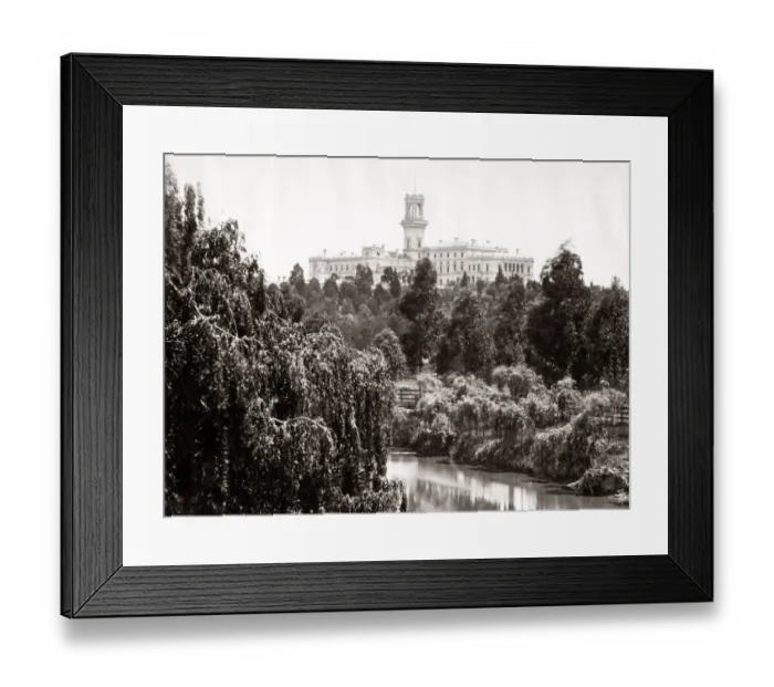 Framed Print : c. 1880s Australia Melbourne - public park general hospital Framed Print : c. 1880s Australia Melbourne - public park general hospital