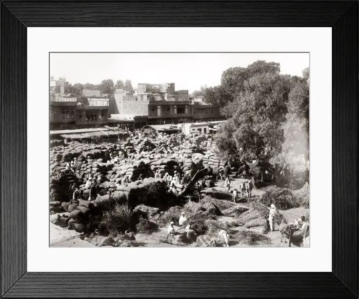 Framed Print : c. 1910 / 1920 market India - possibly Peshawar Framed Print : c. 1910 / 1920 market India - possibly Peshawar