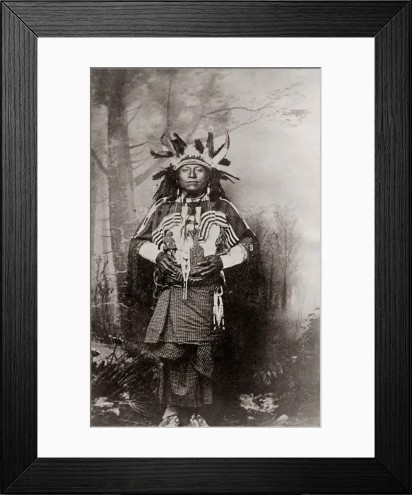 Framed Print : Native American Commanche Indian John Framed Print : Native American Commanche Indian John